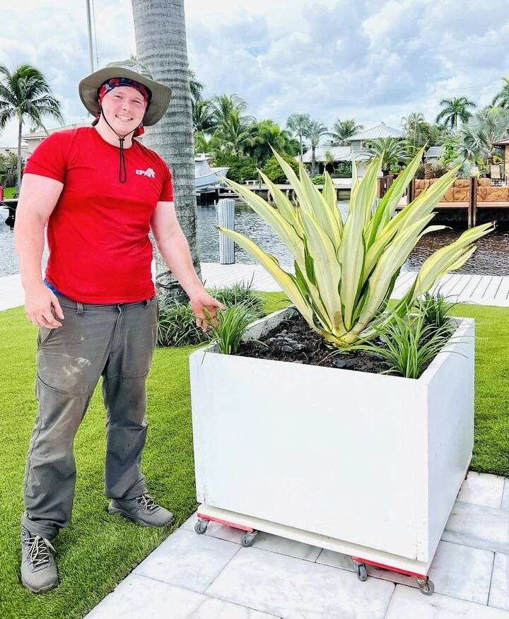 Custom landscape design installation