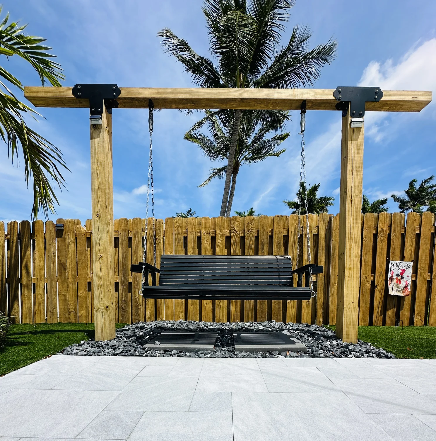 Custom outdoor living space