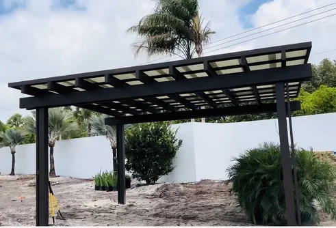 Custom pergola outdoor space